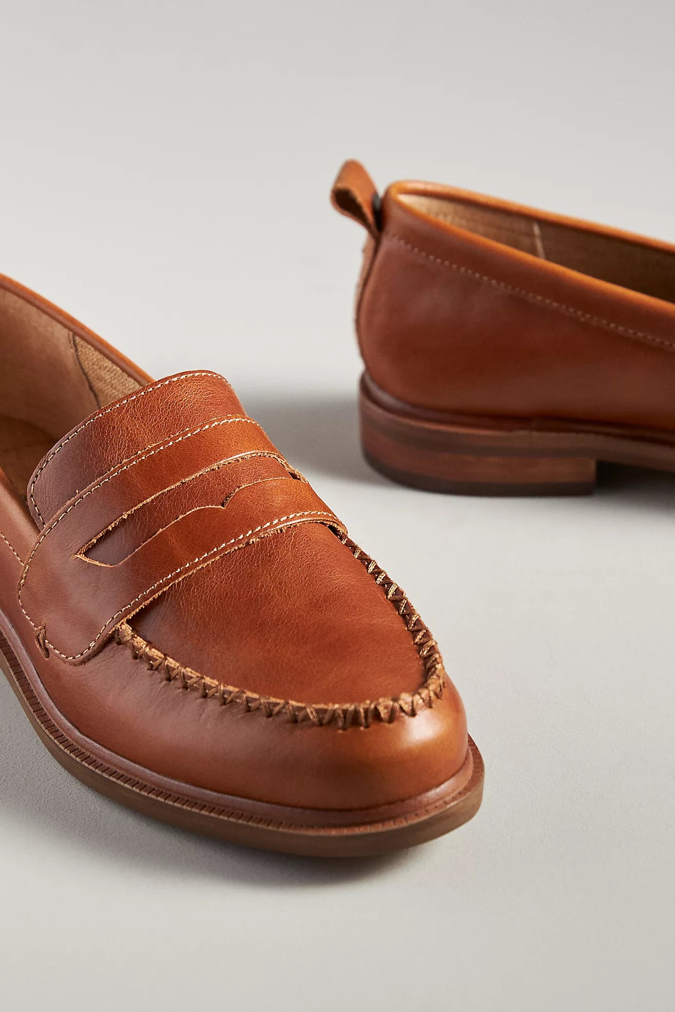 Kelsi Dagger Brooklyn Lens Leather Loafers | Caramel