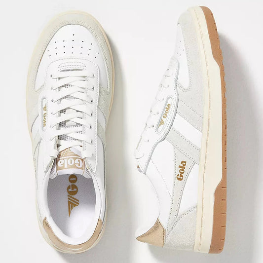 gola hawk in white and gold.