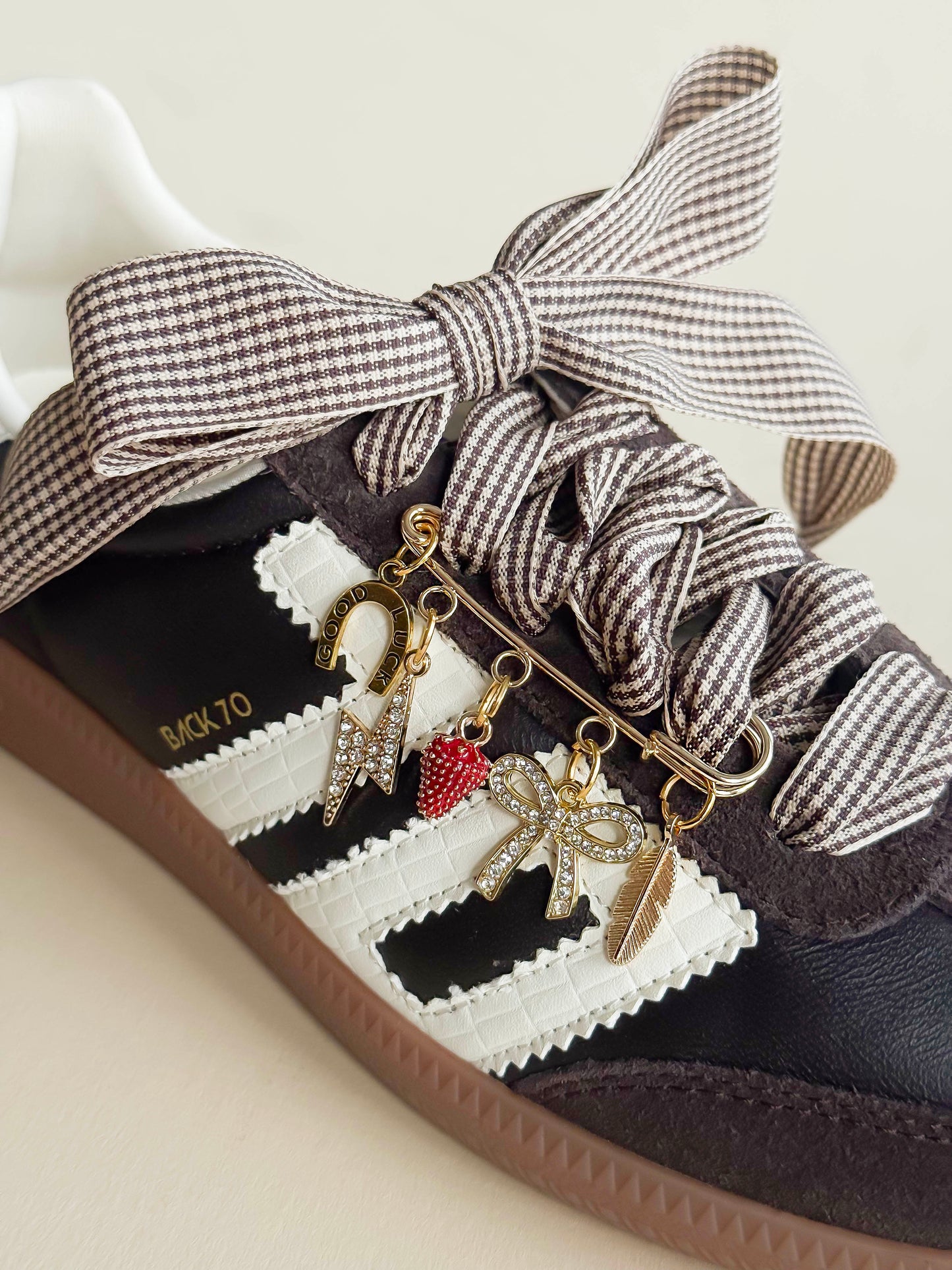 Boot, Sneaker & Birks Charm Pin – Gold Lucky Charm Shoe Accessory