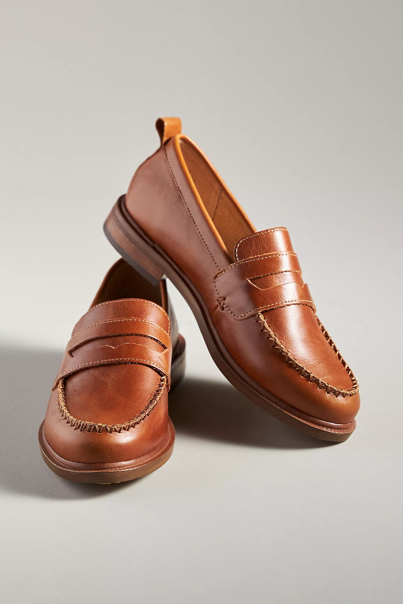 Kelsi Dagger Brooklyn Lens Leather Loafers | Caramel