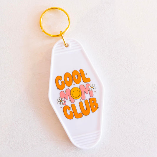 Cool Mom Club Car Motel Keychain
