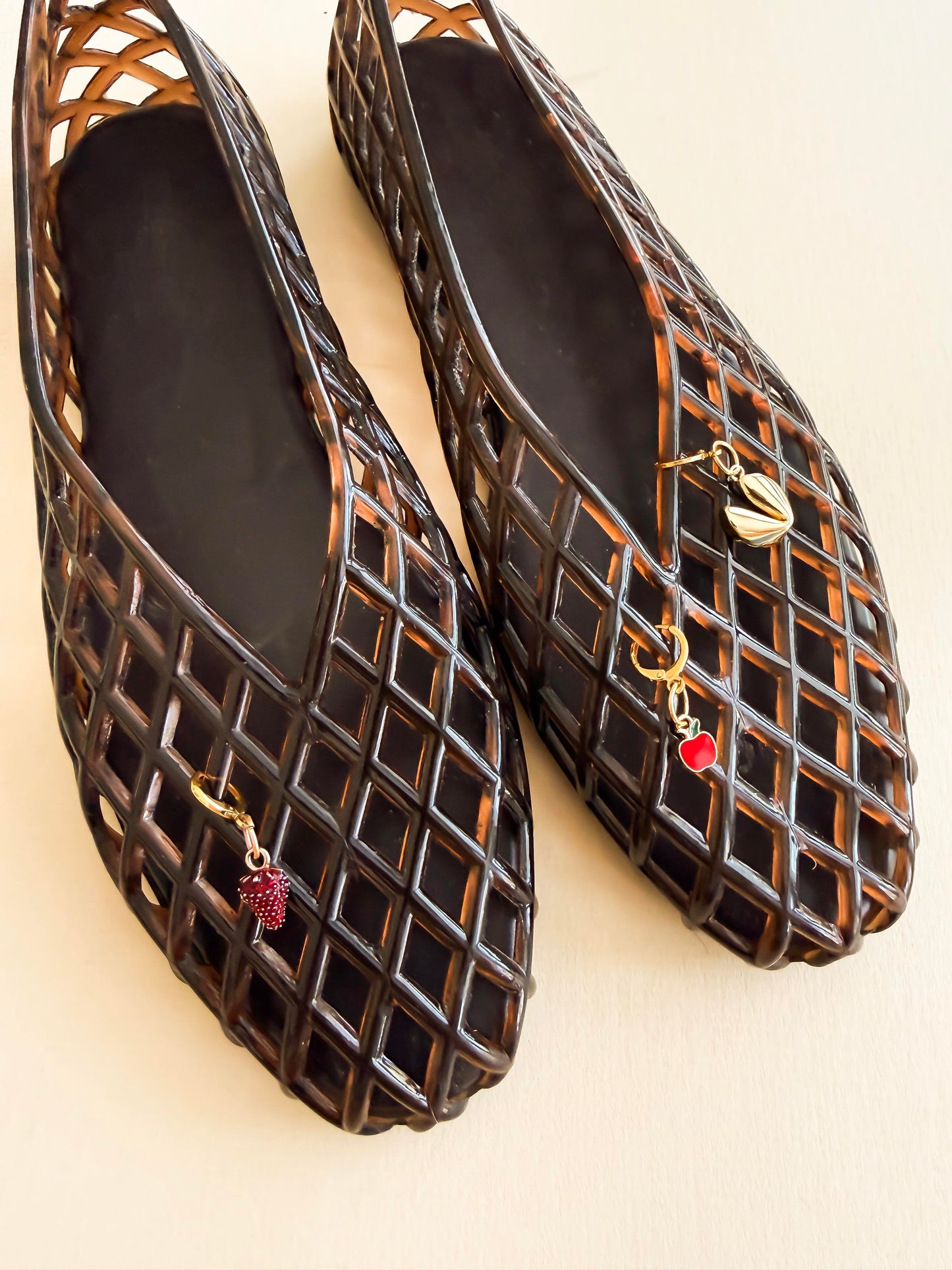 Jelly Lattice Ballet Flats – Classic & Clear Slip-On Shoes