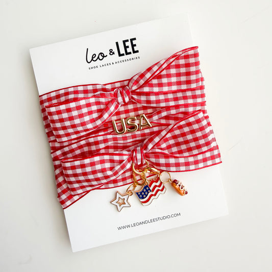 The Americana Charm Lace Sets| USA Charm Sets