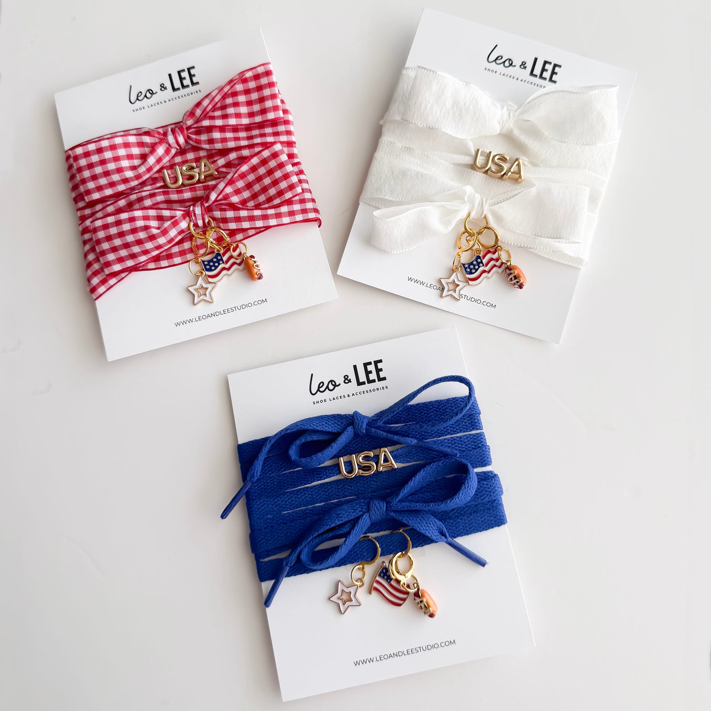 The Americana Charm Lace Sets| USA Charm Sets