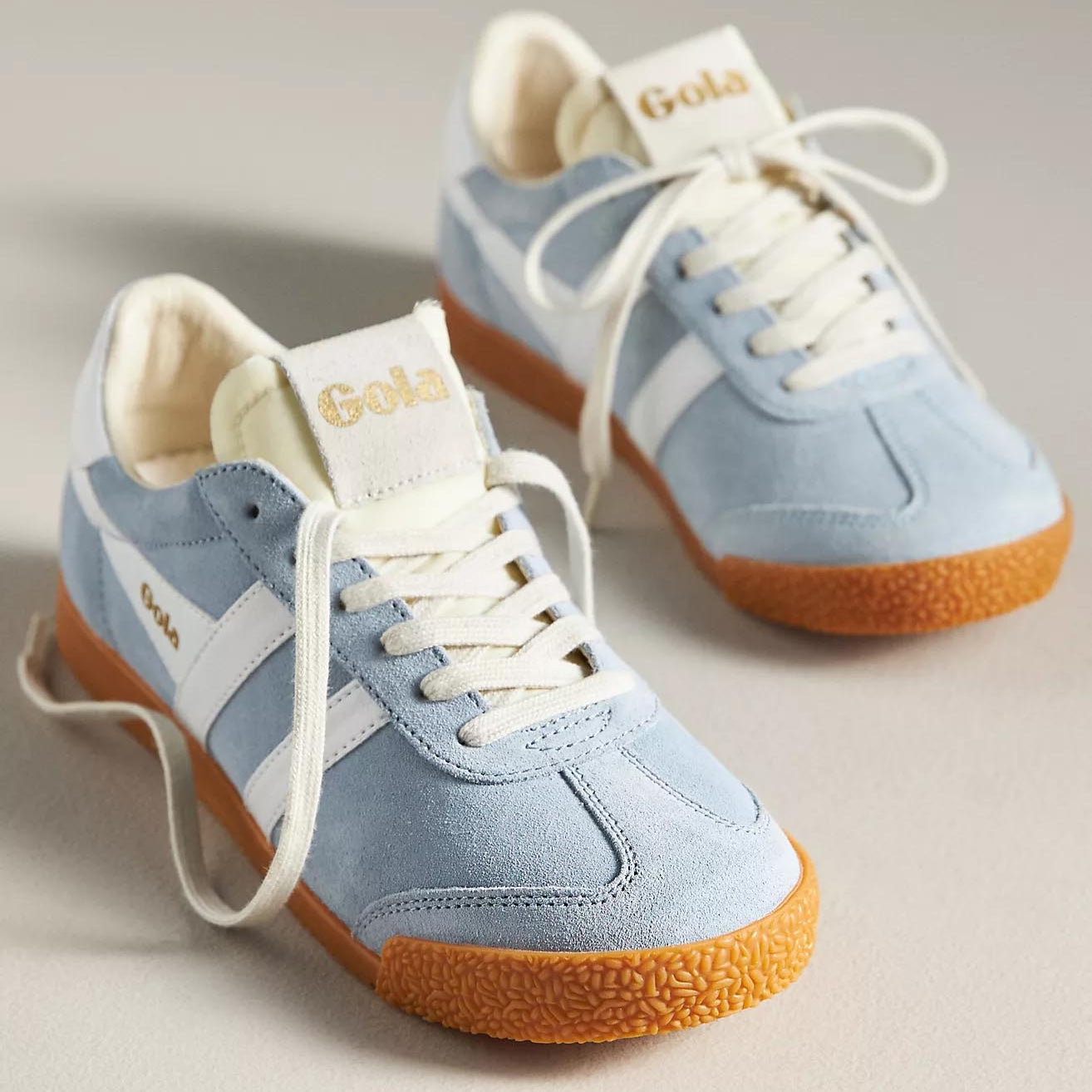Gola Elan Retro Suede Sneakers – Air White-Blue