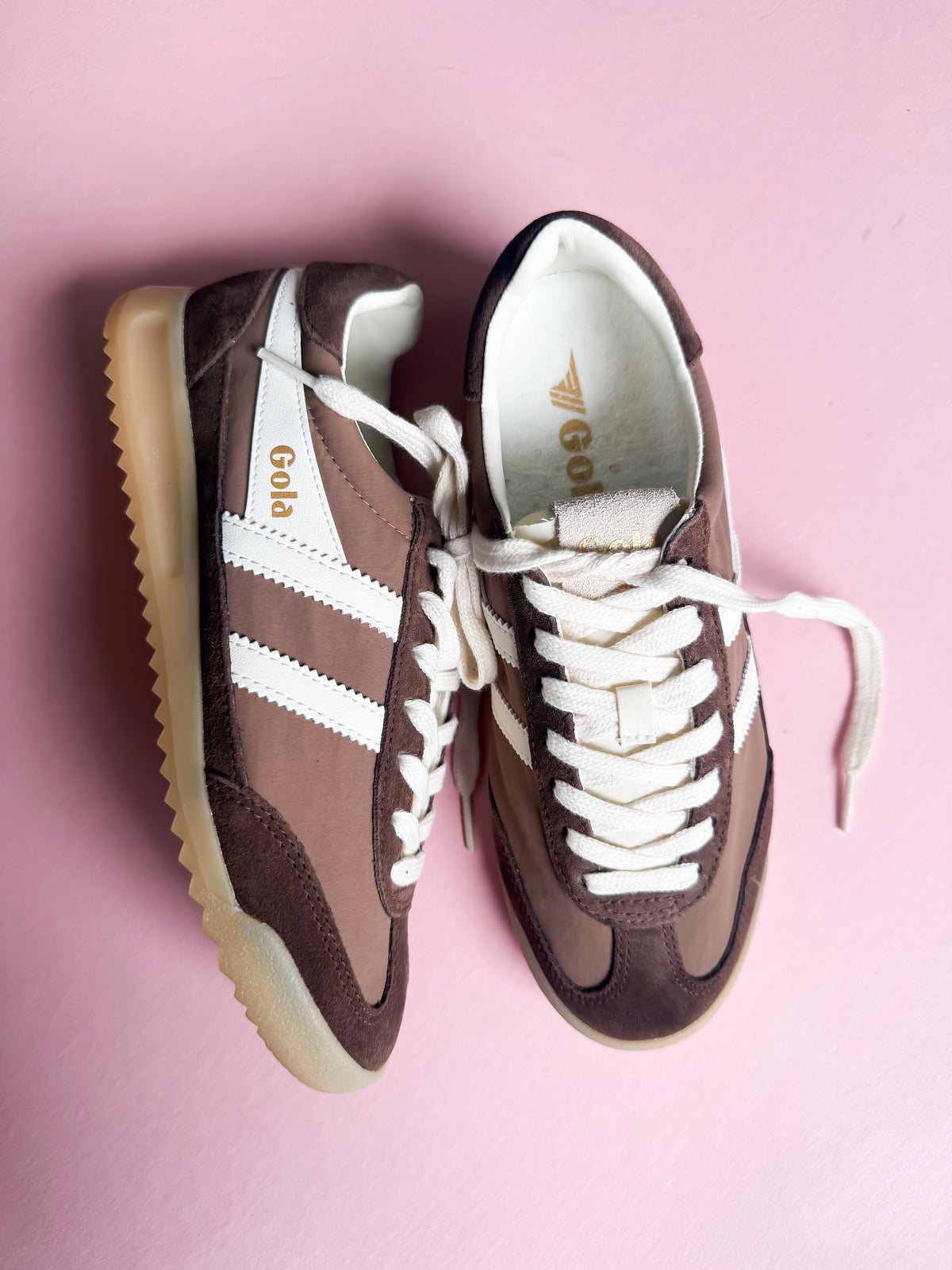 Gola Women's Firefly Sneaker | Brown & White