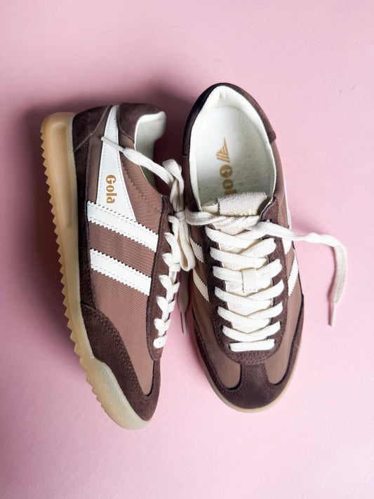 Gola Women's Firefly Sneaker | Brown & White