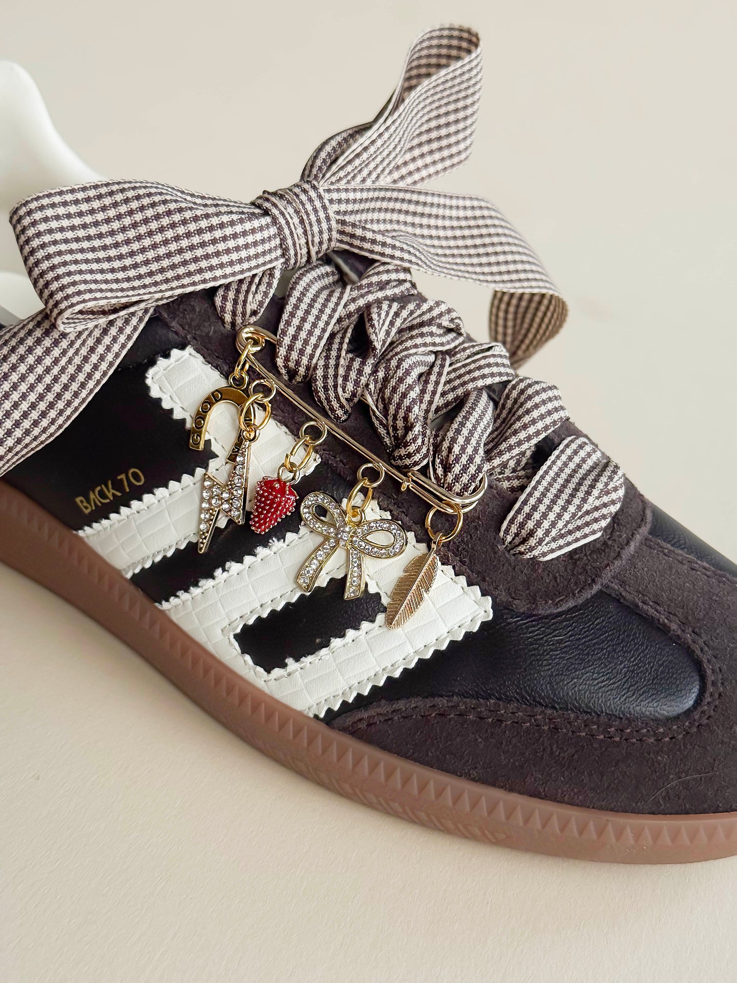 Boot, Sneaker & Birks Charm Pin – Gold Lucky Charm Shoe Accessory