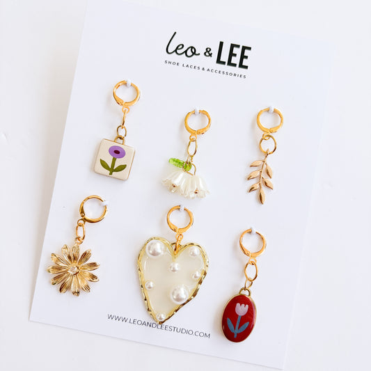 Vintage Tile Charm Pack – Decorative Shoe Accessories | Leo + Lee Studio