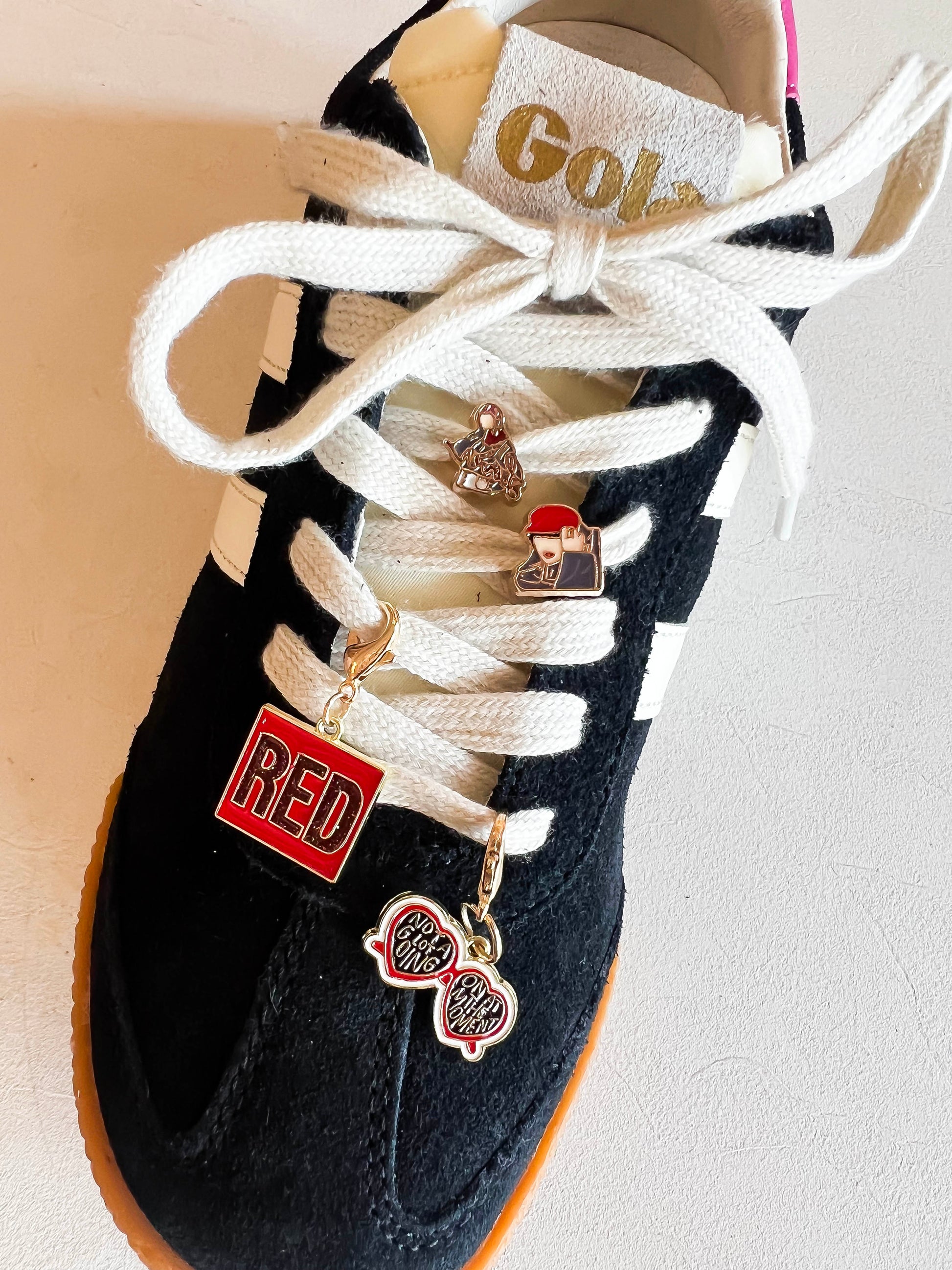 Swiftie Sneaker + Shoe Charm Set Custom Accessories for Shoes Leo and Lee Studio Swiftie Sneaker + Shoe Charm Set Custom Accessories for Shoes Leo and Lee Studio